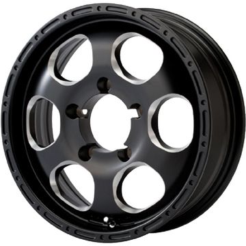 【取付対象】195/80R16 夏タイヤ ホイール4本セット ジムニー YOKOHAMA ジオランダー M/T+ G001J ELFORD ブラッドストック 1P 16インチ【送料無料】 88,275円