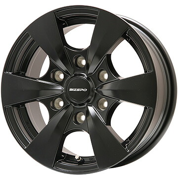 【取付対象】195/80R15 107/105N スタッドレスタイヤ ホイール４本セット キャラバン用 GRIPMAX アイスX SUV BSW ブラックサイドウォール(限定) ELBE ビズスポ セミグロスブラック 15インチ(送料無料)