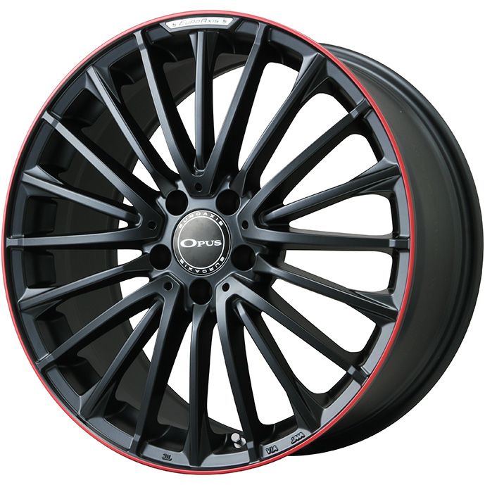 【取付対象】225/45R18 スタッドレスタイヤ ホイール4本セット 輸入車用 ベンツCクラス（W206） GRIPMAX アイスX BSW ブラックサイドウォール(限定) EUROAXIS オーパス 18インチ(送料無料)