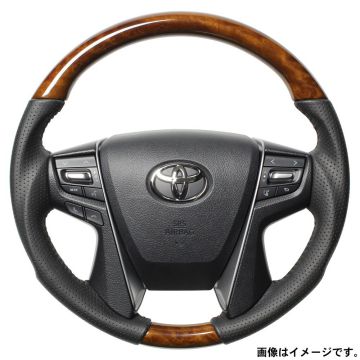 送料無料（一部離島除く） REAL レアル ステアリング ハンドル オリジナルシリーズ ラウンドシェイプ H30-LBW-BK