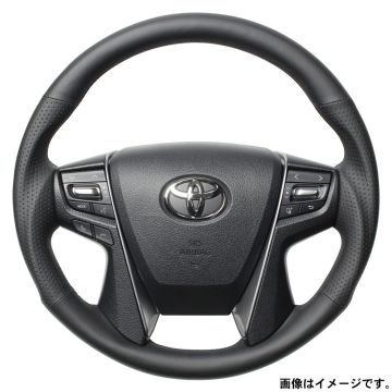 送料無料（一部離島除く） REAL レアル ステアリング ハンドル プレミアムシリーズ ラウンドシェイプ H30P-LPB-BK