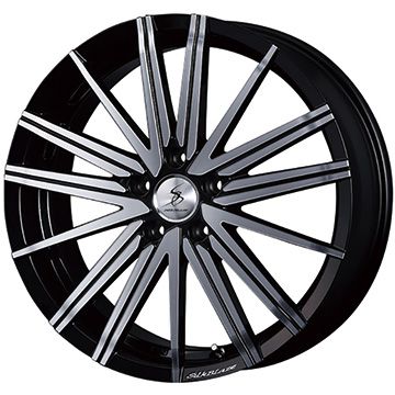 【取付対象】225/55R19 夏タイヤ ホイール4本セット FALKEN アゼニス FK520L (5/114車用) ケースペック SILK BLAZE ヴォルツァ 19インチ(送料無料)