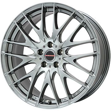【取付対象】 245/40R20 オールシーズンタイヤ ホイール４本セット GRIPMAX シュアグリップ オールシーズン(限定) (5/114車用) ビッグウエイ LEYSEEN プラバ9M(クロームハイパーシルバー) 20インチ【送料無料】