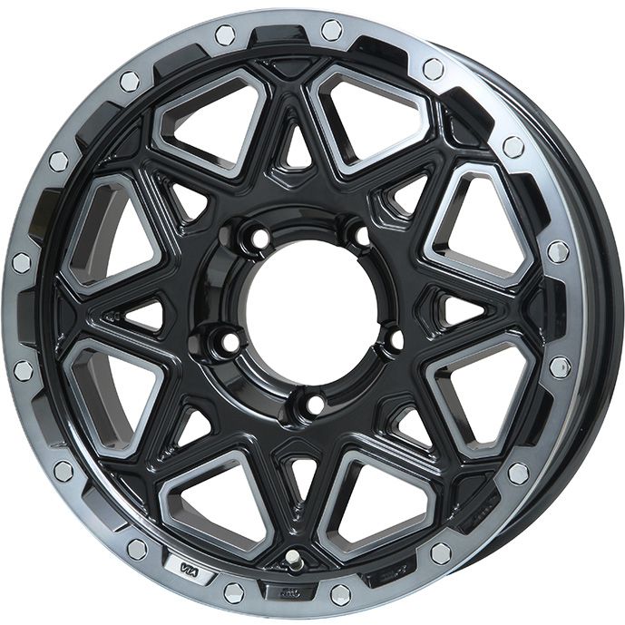 【取付対象】195/80R15 スタッドレスタイヤ ホイール４本セット ジムニーシエラ用 GRIPMAX アイスX SUV BSW ブラックサイドウォール(限定) LEHRMEISTER LMG モンタグナ 15インチ(送料無料)｜アークタイヤ 店