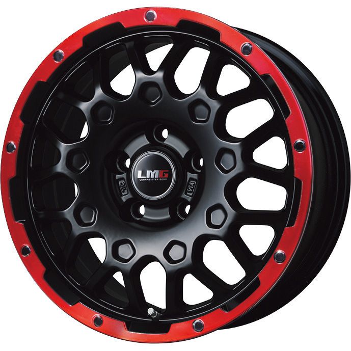 【取付対象】225/50R18 スタッドレスタイヤ ホイール4本セット 5/114車用 MICHELIN エックスアイス スノー LEHRMEISTER LMG MS-9W マットブラックレッドリム 18インチ(送料無料)｜アークタイヤ 店