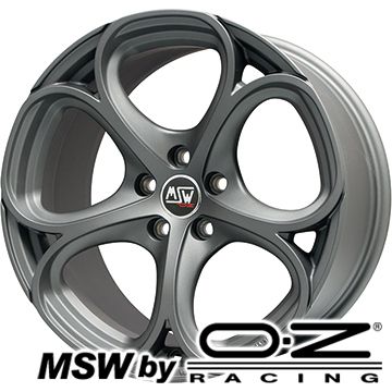 【取付対象】235/60R18 スタッドレスタイヤ ホイール4本セット 輸入車用 ステルヴィオ DUNLOP ウインターマックス 03 WM03 MSW by OZ Racing MSW 82(マットガンメタル) 18インチ【送料無料】|アークタイヤ 店