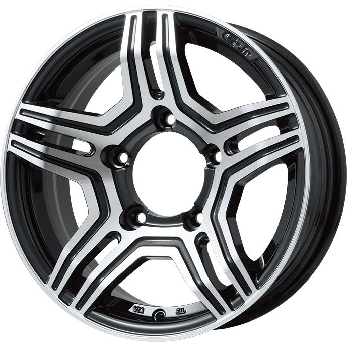 【取付対象】195/80R15 スタッドレスタイヤ ホイール４本セット ジムニーシエラ用 GRIPMAX アイスX SUV BSW ブラックサイドウォール(限定) PREMIX グラバス-Jr 15インチ(送料無料)
