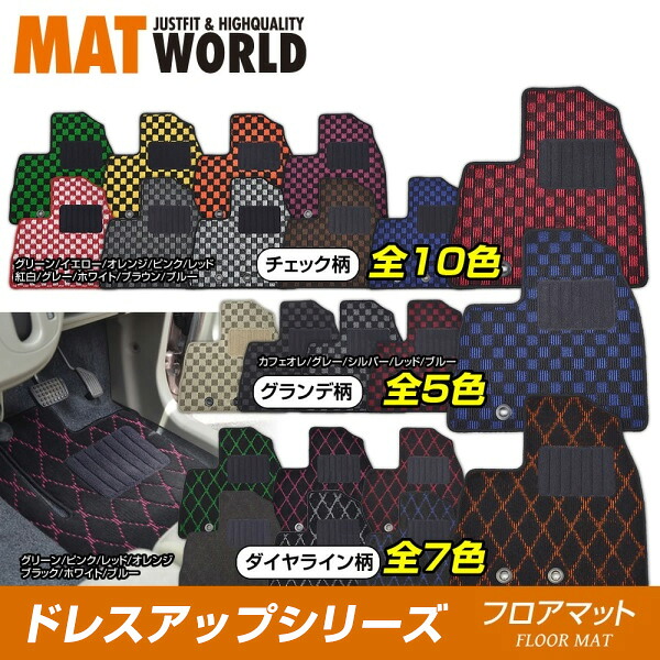 送料無料（一部離島除く） MAT WORLD マットワールド フロアマット（ドレスアップシリーズ） マツダ ロードスター H17/08～H27/05 NCEC 品番：MZ0068