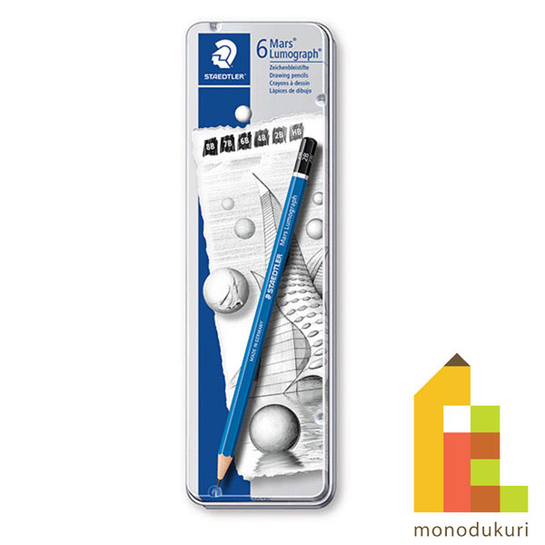 楽天市場】【日本正規品】 ステッドラー (STAEDTLER) マルス ルモグラフ 製図用高級鉛筆 １２硬度 １２本セット 100-G12 : Art  and Craft Lab