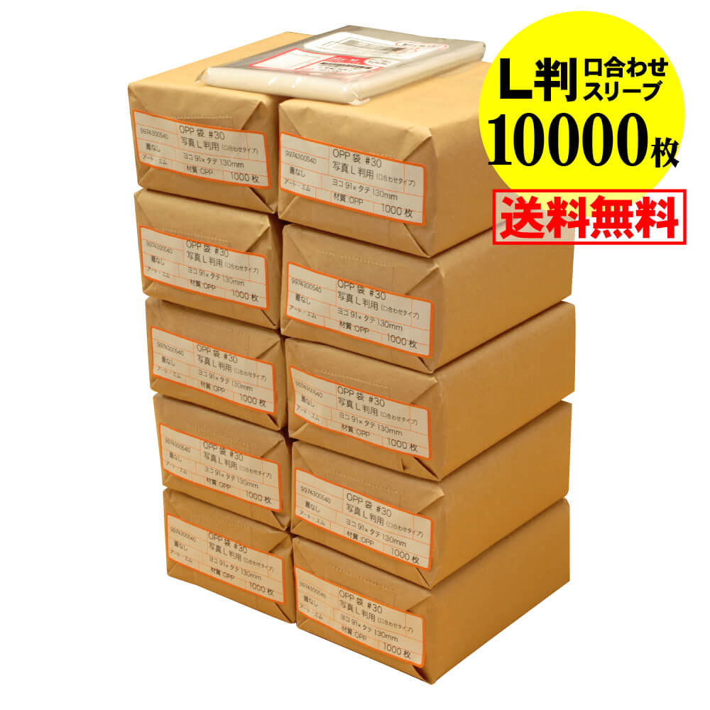 大人気! 口合わせ スリーブ 写真L判用 透明OPP 写真袋 30ミクロン厚 標準 91 x 130 mm OPP fucoa.cl