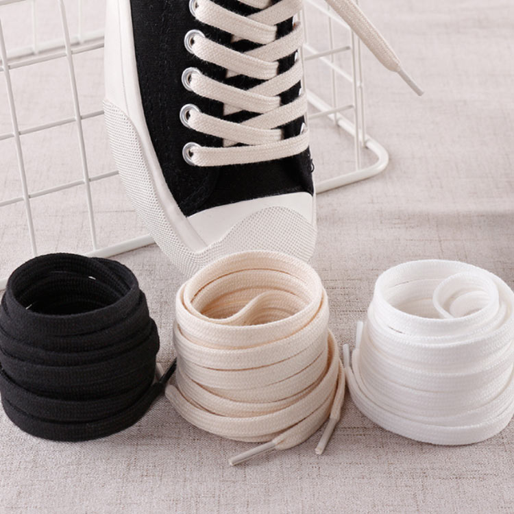 楽天市場 2本セット 靴紐 靴ひも スニーカー紐 シューレース 平紐 コットン 耐久性 脱ぎ履きやすい 大人 子供 靴用品 お洒落 シンプル 送料無料 Asahi