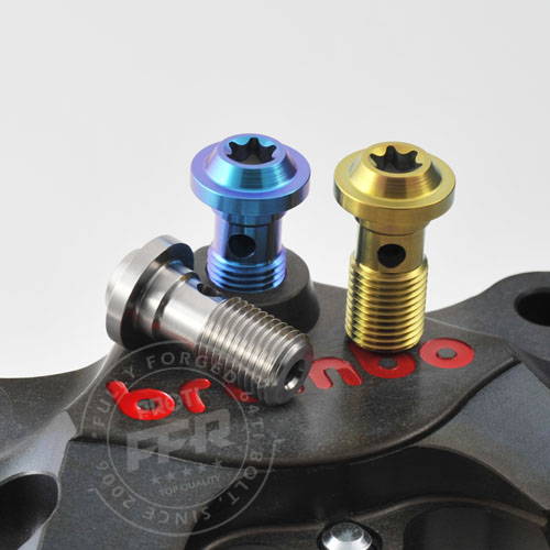 PROTI 64チタン DUCATI Panigale V4 S Carbon バンジョー＋ブリーザー ブリーダー用セット 7PCS