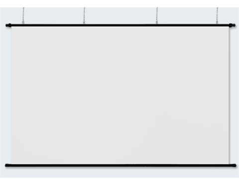リア投影型 プロジェクタースクリーン 110インチ(16:9) チェーン巻上げ