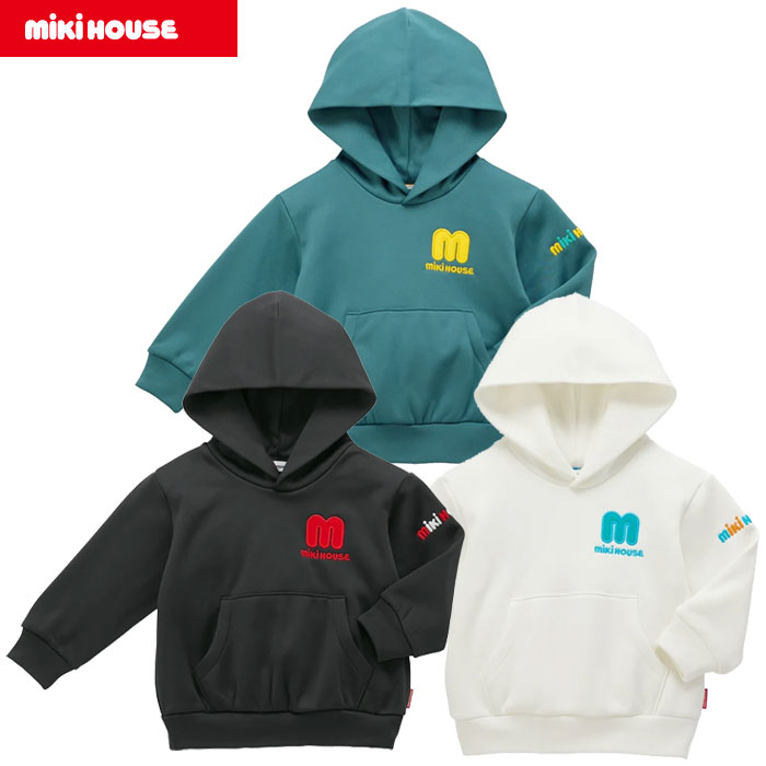 MIKIHOUSE ミキハウスWEB LIMITED科目裏起毛ダンボールニットフーディー ちびっ子用WEB押さえる（10-5622-145）日本製 Made インチ Japan【NEW202510】