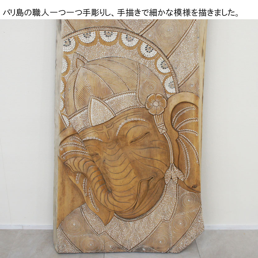 流行に レリーフ アジアン 彫刻 40×40ｃｍ バリ風 壁飾り インテリア