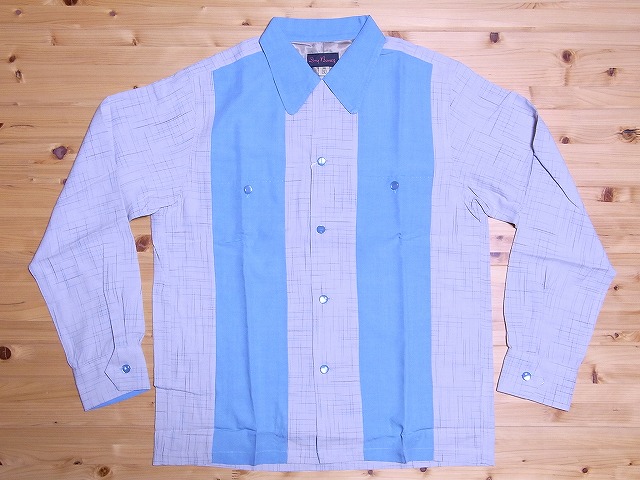 Dry Bones“THUNDERBIRD”Rayon Long Shirts Dry Bones/“THUNDERBIRD”Rayon Long Sleeve Shirts(GRAY