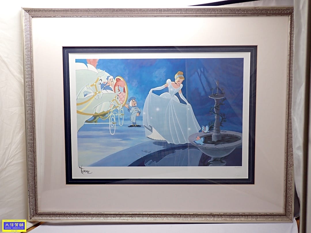 DISNEY ディズニー FASCINATING DRESS 魅惑のドレス TOBY BLUTH トビー ブルース ジークレー版画 350限定 証明書付き 中古A-【中古】【大信質舗】【質屋出店】管理番号：D-2243 70,400円