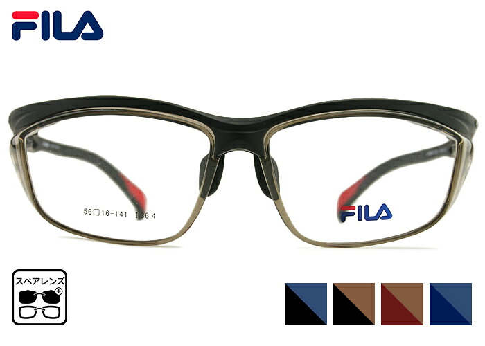 フィラ FILA SF6603J 4color スペアレンズ 付属 サングラス 伊達 度付き スポーツ スポーティ メンズ レディース 老眼鏡 遠近両用 メガネ めがね 眼鏡 新品 送料無料