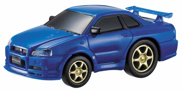 マルカ ドライブタウン　【スカイライン GT-R （R34）】　プルバックカー ミニカー 自動車 おもちゃ 知育玩具