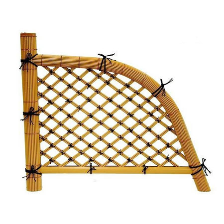 光悦寺垣(イエロー)人工竹仕切垣W(幅)1800mm×H(高さ)1200mm 送料無料 仕切り|エクステリアストック