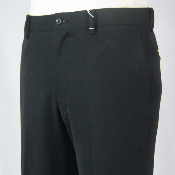 スラックス ロンナー W82-90cm 7981 ニットパンツ メンズ ビジネス ジャケットスタイル ポイント消化 色はクロ 春 夏 40代 50代 60代 ズボン 新品 正規品
