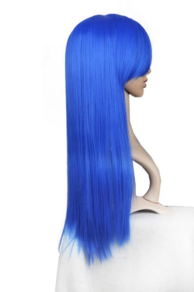 楽天市場 Sウィッグ コスプレウィッグ 青髪 ブルーロング ロングウィッグ ブルーウィッグ 青ウィッグ ストレート 耐熱ウィッグ フルウィッグ オール ウイッグ カラーウィッグ コスプレイヤー ハロウィン 仮装 アニメ キャラクター イベント コミケ かつら カツラ つけ毛