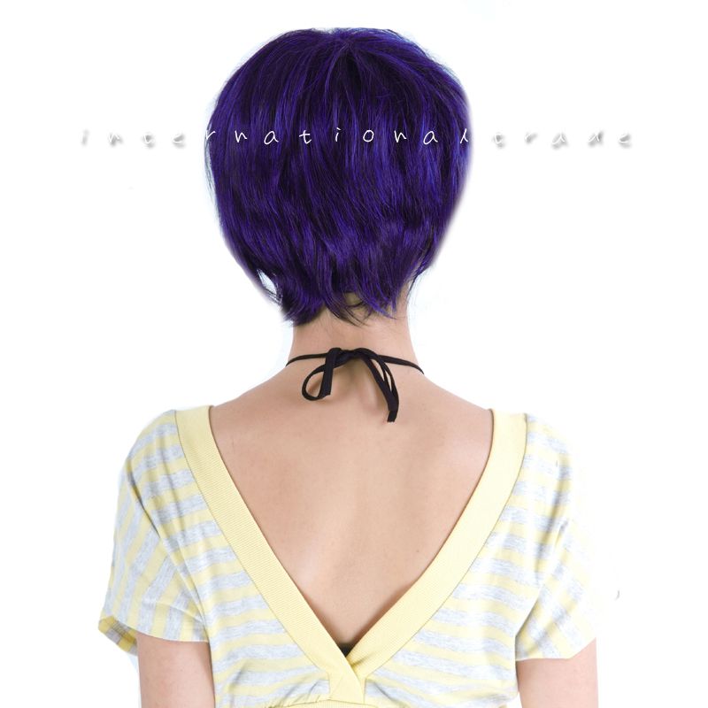 Auc Flopsymart S Wig Costume Play Wig Purple Hair Purple Short