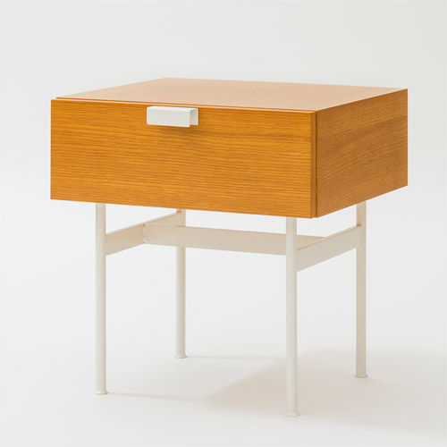 PIERRE PAULIN F181 DRAWER TABLE OAK WHITE （ピエール ポラン F181 ドロワー 速見表 オーク材 白いこと） 【貨物輸送無料】 【尖んがり11倍】