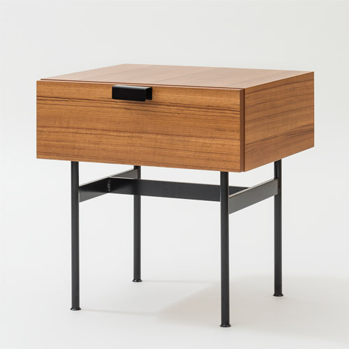 PIERRE PAULIN F181 DRAWER TABLE TEAK BLACK （ピエール ポラン F181 ドロワー 速見表 チーク 黒いこと） 【貨物輸送無料】 【尖んがり11倍】