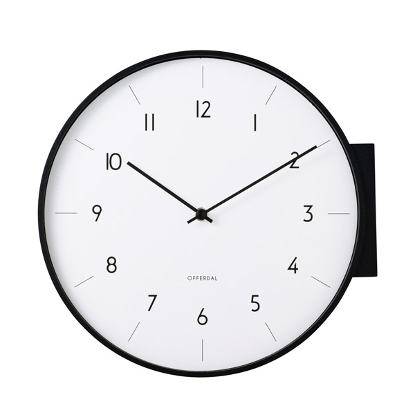 AARNO WALL CLOCK BLACK （アールノ ウォール 時辰儀 黒いこと） CL-4464BK 【貨物輸送無料】 【尖んがり10倍】 【IF】