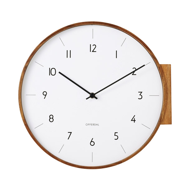 AARNO WALL CLOCK BROWN　（アールノ ウォール クロック ブラウン） CL-4464BN 【送料無料】 【ポイント10倍】 【IF】｜インテリアショップFLYERS 19,536円