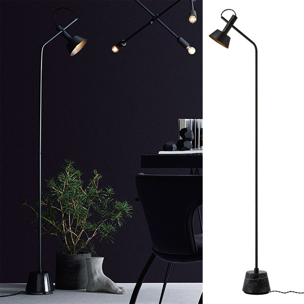 HAVANA FLOOR LIGHT BLACK　（ハバナ フロア ライト ブラック） AW-0529BKBK 【送料無料】 【ポイント4倍】 【AWS】｜インテリアショップFLYERS