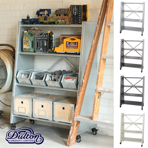 【ダルトン DULTON】 4 TIER TAPERED METAL SHELF （4 タイヤー テイパード 金属元素 シェルフ） 116-323 【貨物輸送無料】 【P10B-DT】