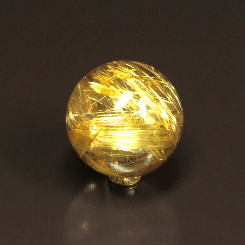 【極太金針の存在感】18ミリ 一点物 1粒売り ゴールドタイチンルチル パワー充填の赤座布団 祈願桐箱付 SGT6【石言葉*洞察力の向上/直観力/金運/家族円満】 ご褒美 お揃い ギフト 京海堂
