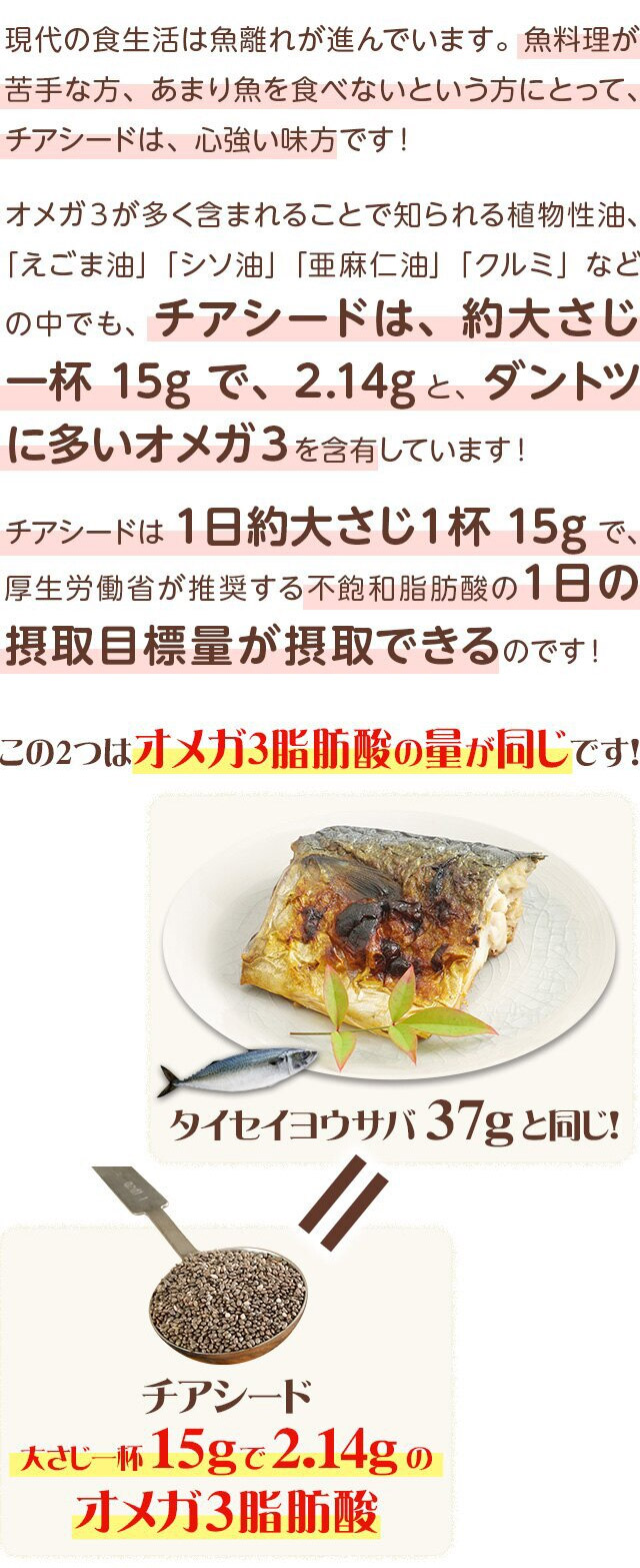 ホワイトチアシード(CHIASEEDS)200g