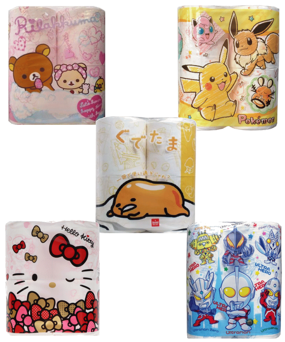 楽天市場】【ケース販売】トイレットペーパー ポケットモンスター