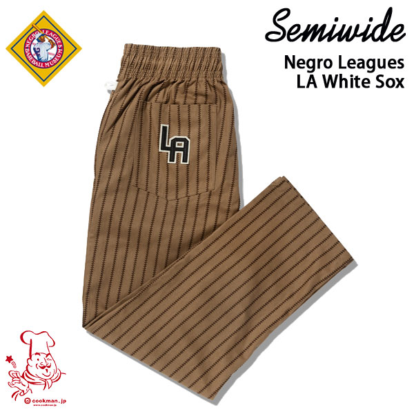 Chef Pants Semiwide Negro Leagues 天使の都市 White Sox 虚蝉広々とした UNISEX 男女兼用 Cookman まかない方マン イージーパンツ 亜米利加