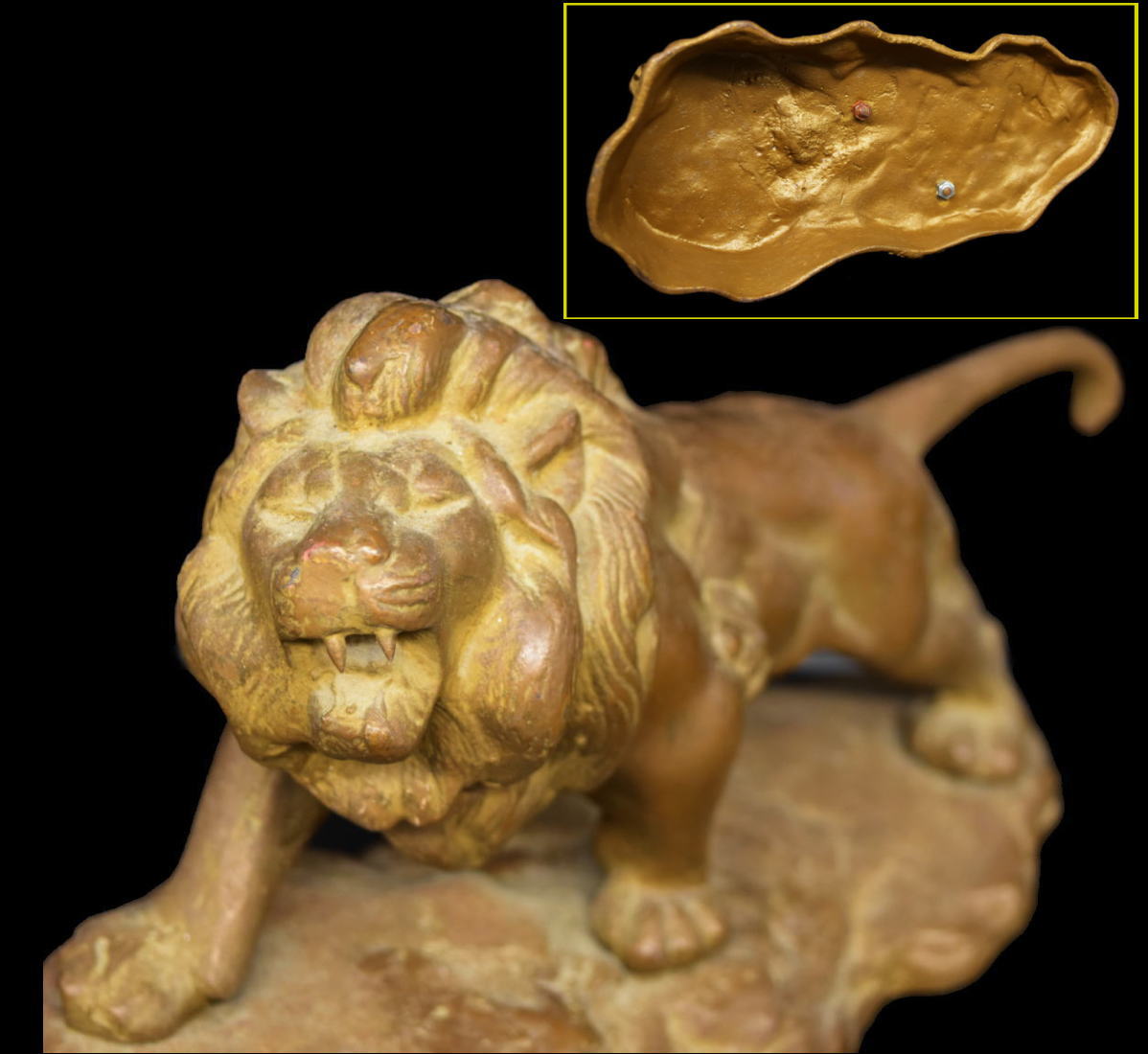 楽天市場】【送料無料】古銅 睚眦 （ヤアズ・ヤーズ）置物約1130g