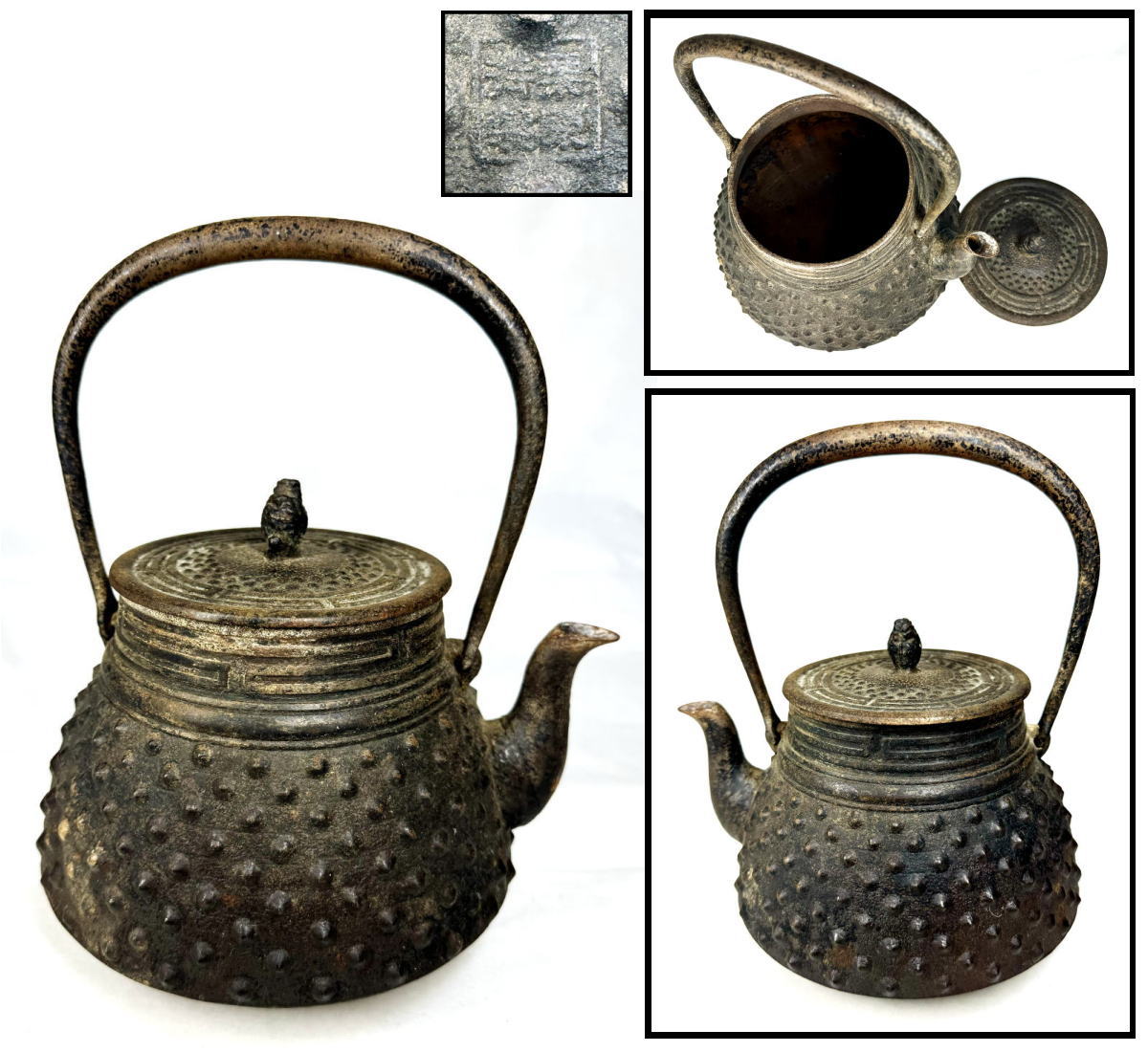 送料無料】 南部鉄瓶 栗原特製 急須 茶壺 湯沸 稀少 歴史 煎茶道具 骨董 賞