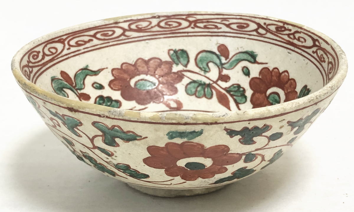 送料無料 明時代 ウブ品入手困難 寿字茶碗伝世品焼物 呉須赤絵