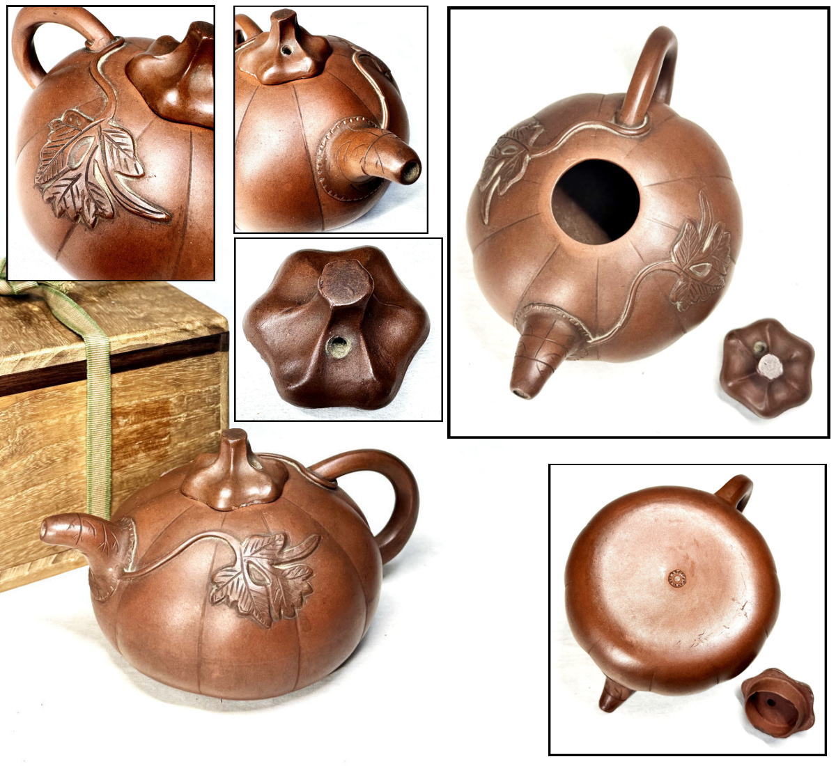 【送料無料】 中国古美術 南瓜形紫砂茶壺 中国宜興 唐物 煎茶道具 朱泥 急須 年代もの (旧家蔵出し) 威龍彩雲通販