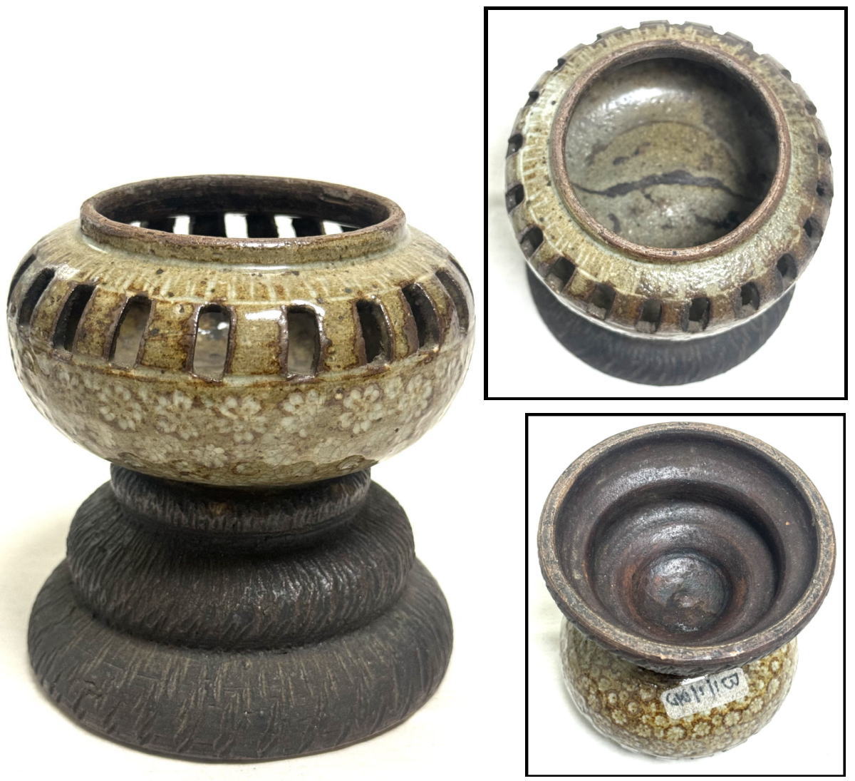 【送料無料】 飴釉 古香炉 時代物 古美術 ウブ品 入手困難 骨董 (旧家蔵出し） 威龍彩雲通販