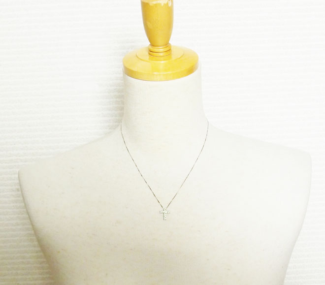マルチアメシストアメジストアクアマリンダイヤモンドペンダントトップネックレス中古K10WG
