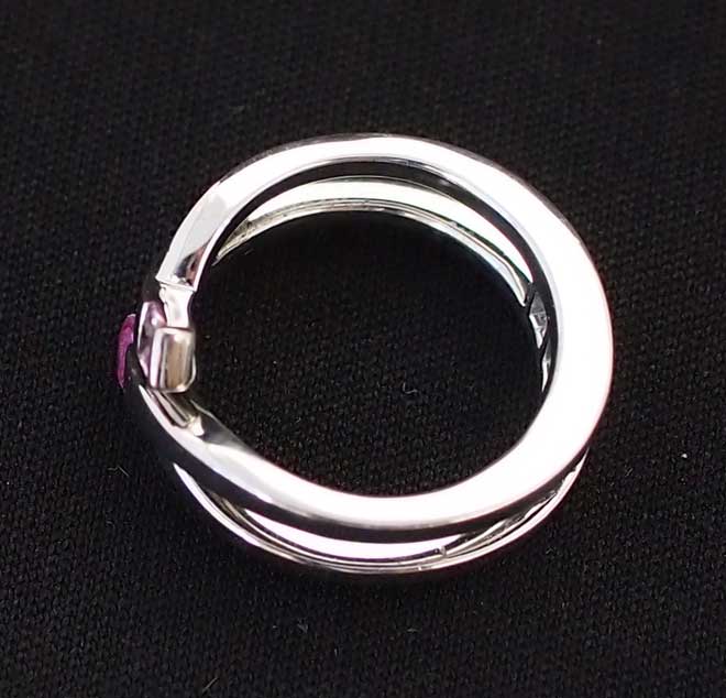 サファイアダイヤモンドリング中古レディースPT90012号S0.43ct/D0.14ct4.49gプラチナ指輪青ブルーダイアサファイヤ送料無料激安質屋