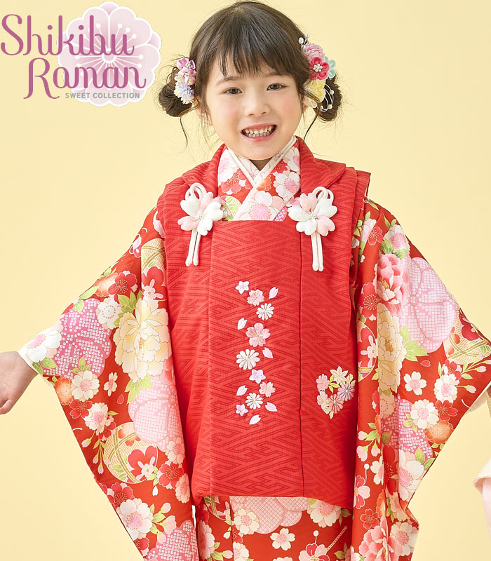 楽天市場】七五三 着物 7歳 女の子 着物フルセット 花わらべ
