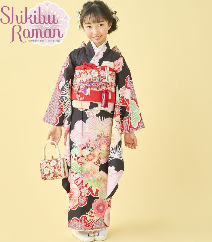 七五三 3歳 女の子 着物セット 黄色 花柄 花うさぎ 七五三 着物 3歳 レンタル 女の子 【花うさぎ 白ヒワ梅満開鈴