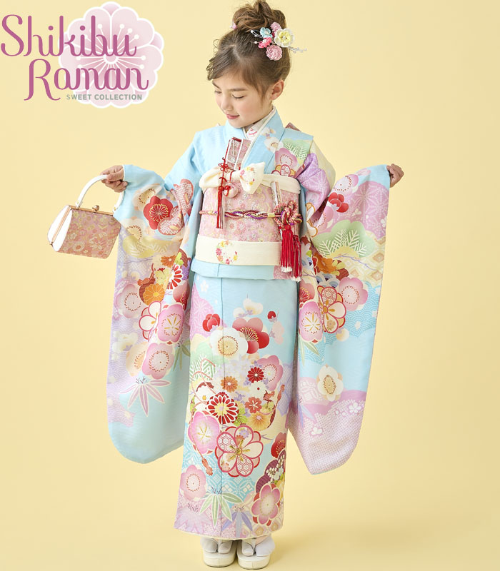 楽天市場】七五三 753 着物 7歳 女の子 四つ身着物 単品 式部