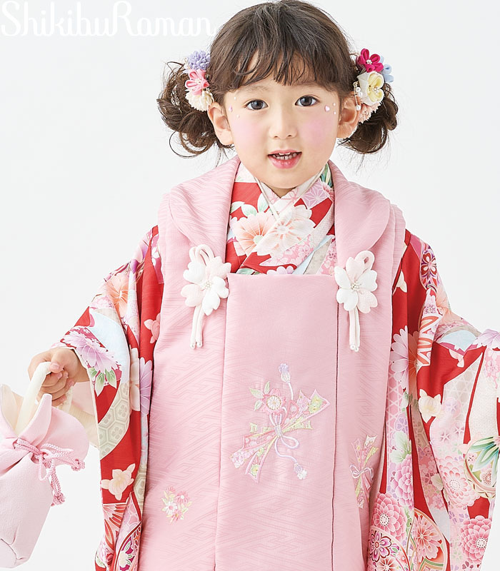 楽天市場】七五三 753 着物 3歳 女の子 被布セット 式部浪漫 ブランド