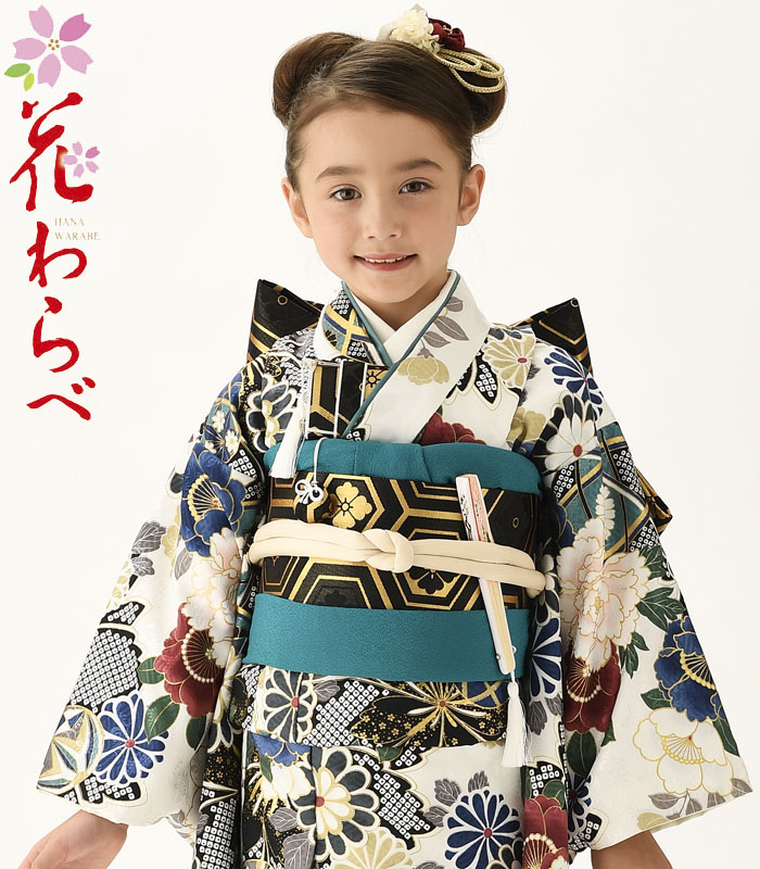 楽天市場】七五三 着物 3歳 女の子 被布セット 花わらべ