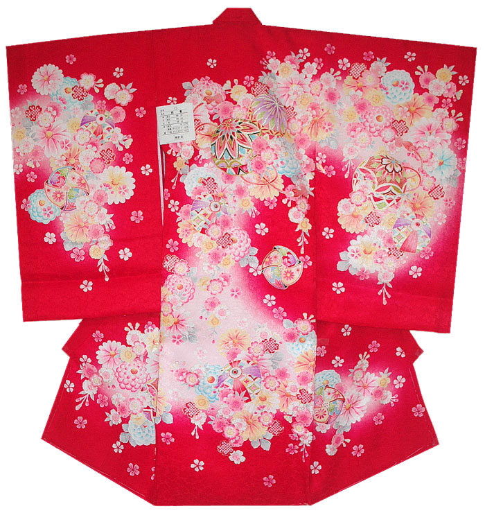 超美品 楽天市場 お宮参り 女の子 着物 女 女児 正絹 初着 産着 女の子正絹初着 まりに風車柄 赤 刺繍入り 送料無料 販売 購入 Kidskimonoyuuka 限定製作 Lexusoman Com